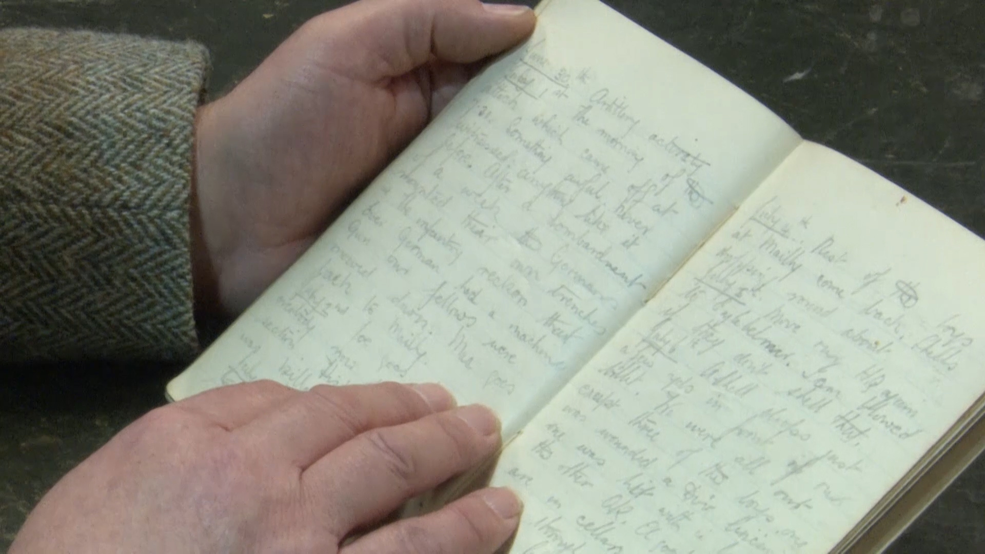 A diary written during the Battle of the Somme also went under the hammer.