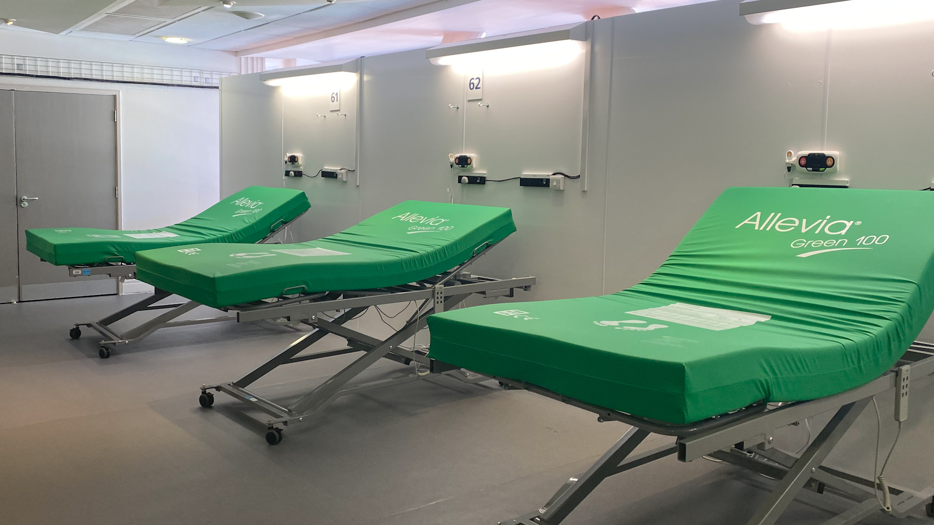 Beds inside Cardiff's Dragon Heart Hospital coronavirus covid19 200420 CREDIT BFBS.jpg