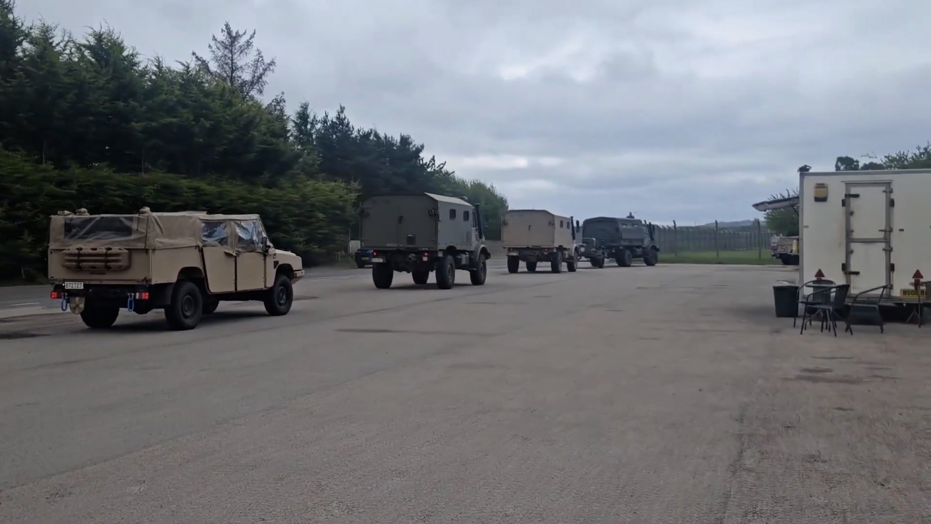 Belgian military vehicles arriving in Scotland 130525 CREDIT TheBrataccas YT