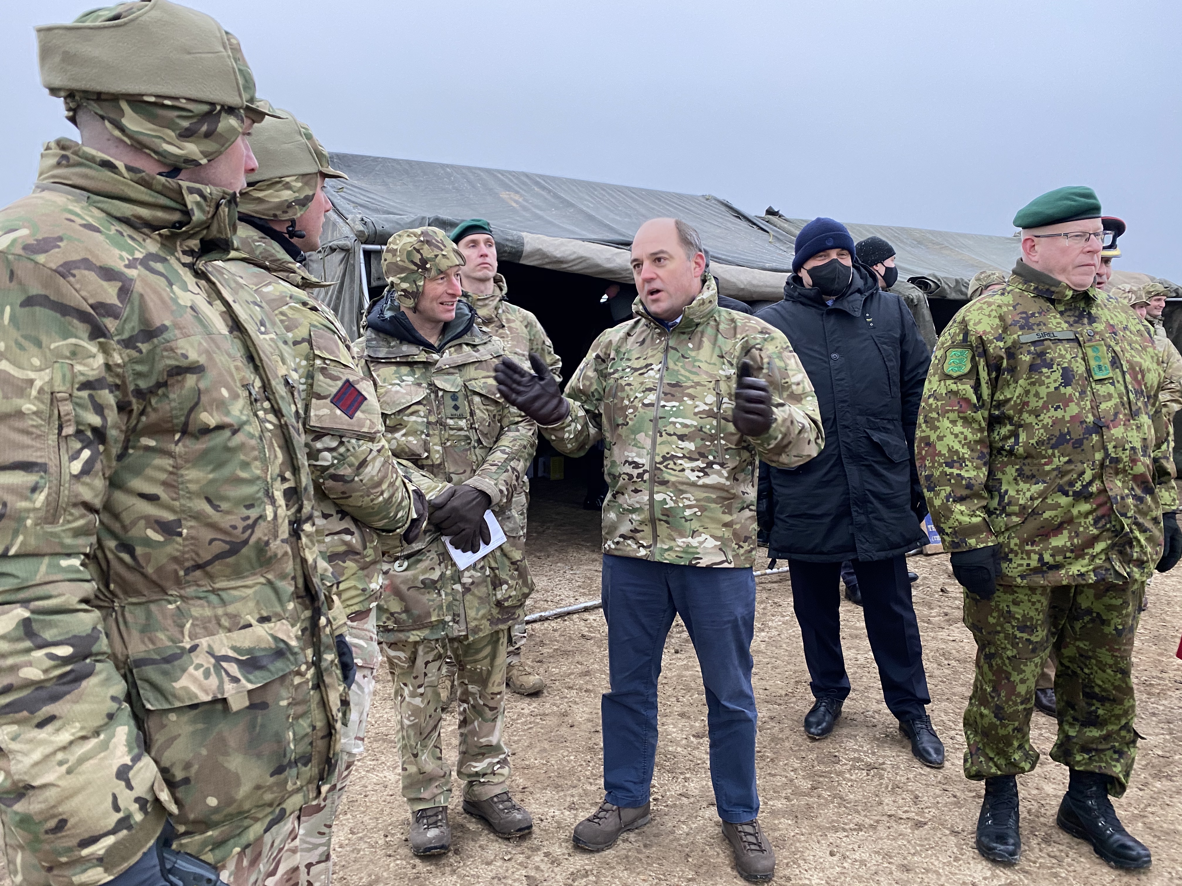 Def Sec Ben Wallace visited NATO troops in Estonia in December 2020. Under the conclusions of the Integrated Review, deployments to theatres in Eastern Europe look likely to remain commonplace. Credit: BFBS