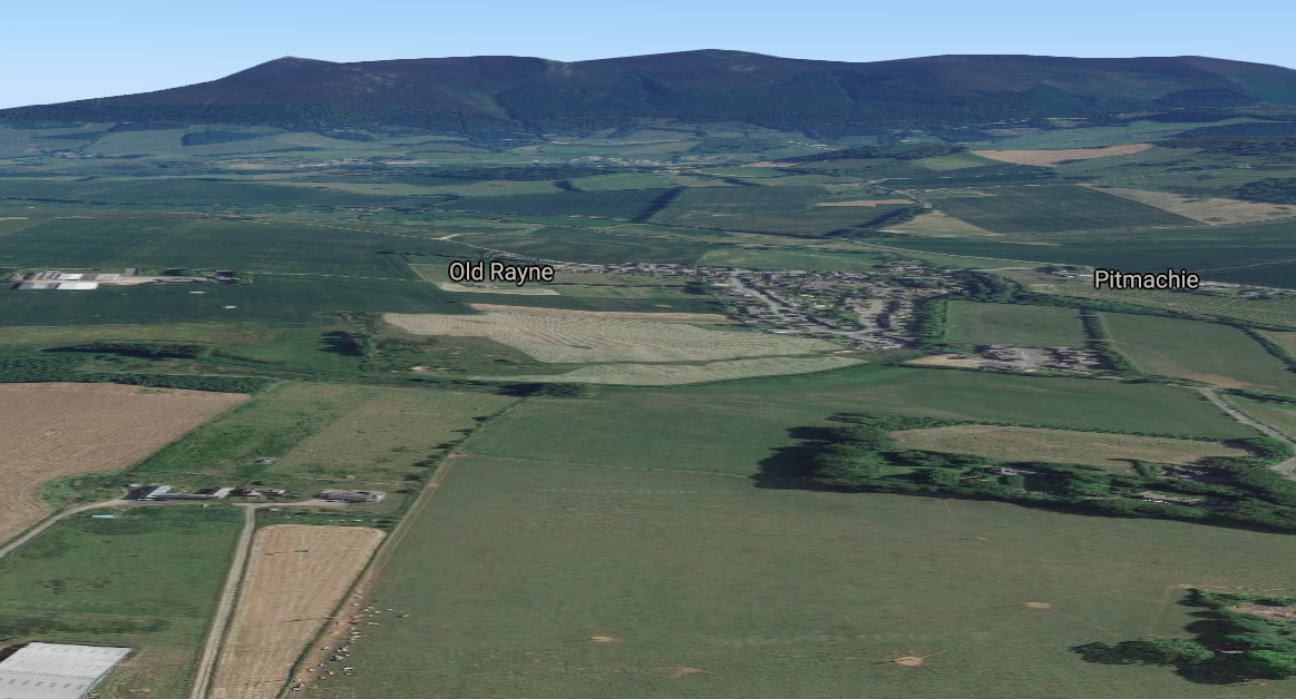 Bennachie from the north ground close up