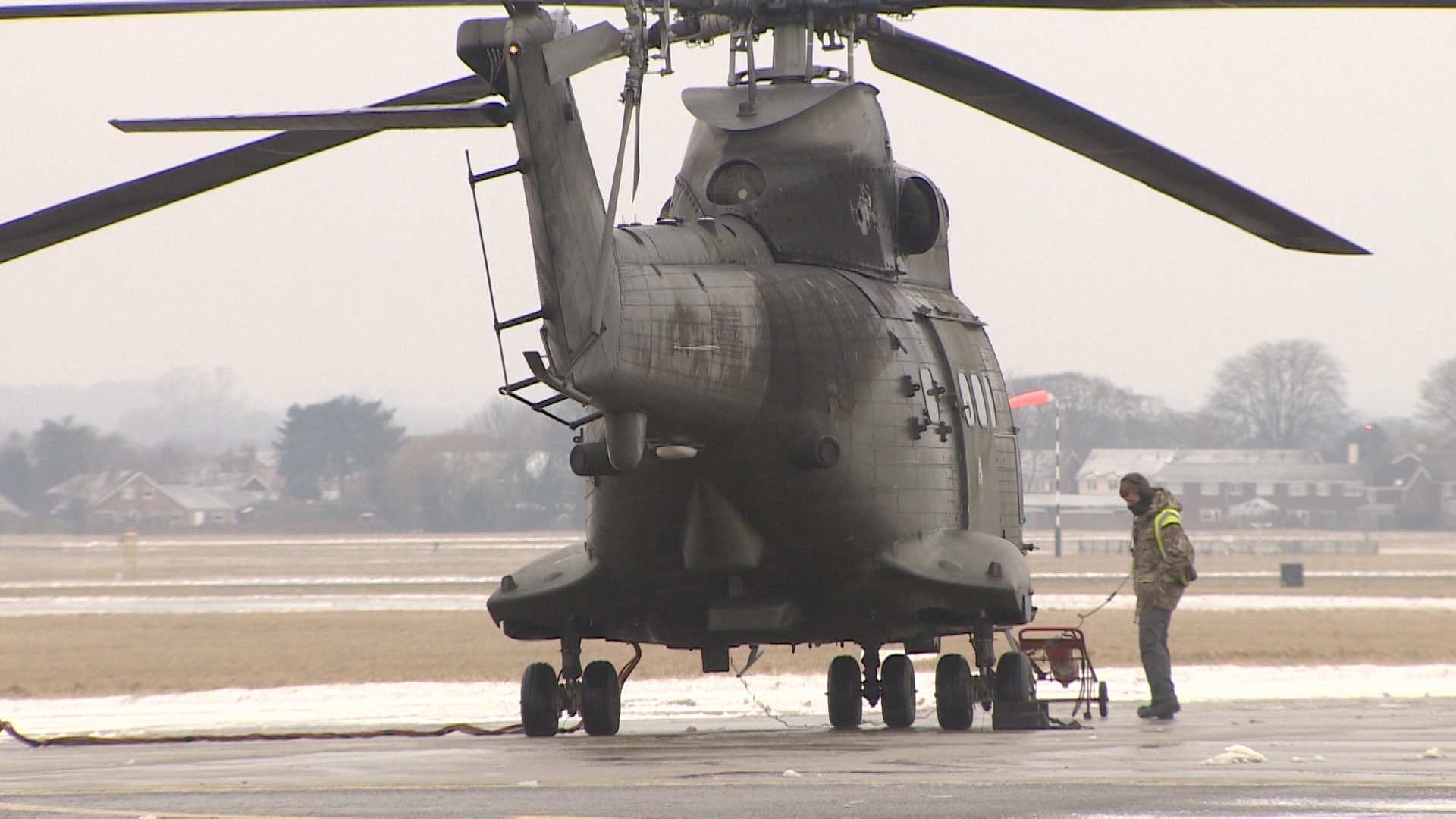 Puma helicopter at RAF benson