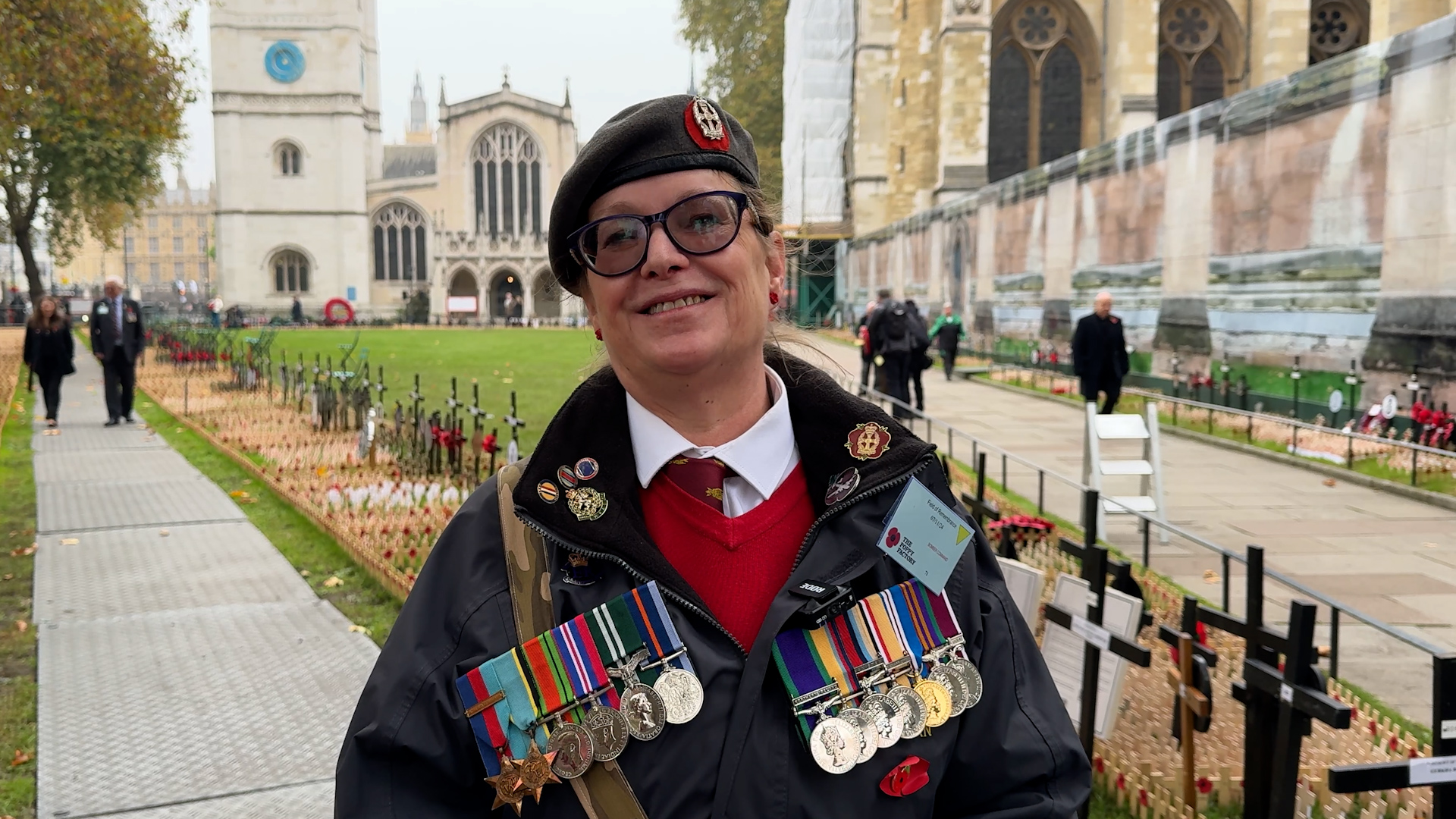 Beverley Williams representing Bomber Command