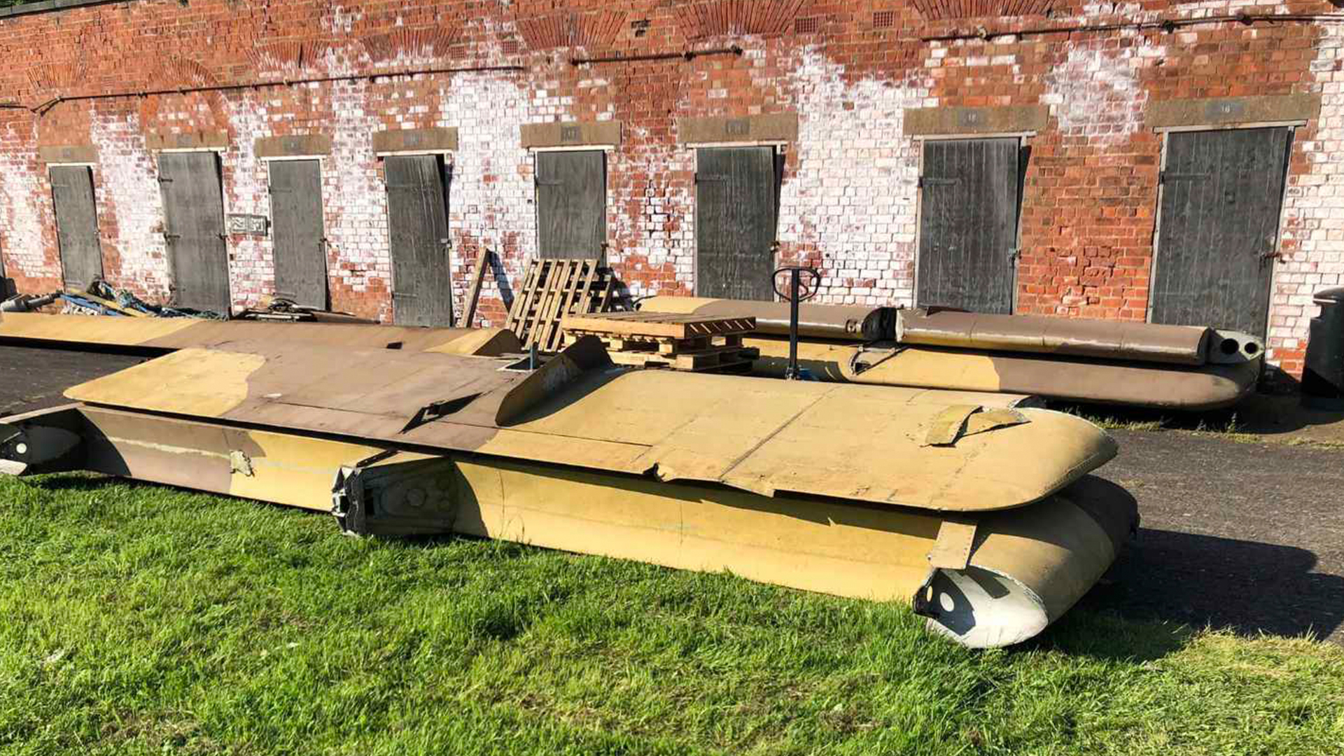 Big Bev's control surfaces have been removed ahead of her restoration (Picture: Solway Aviation Museum)