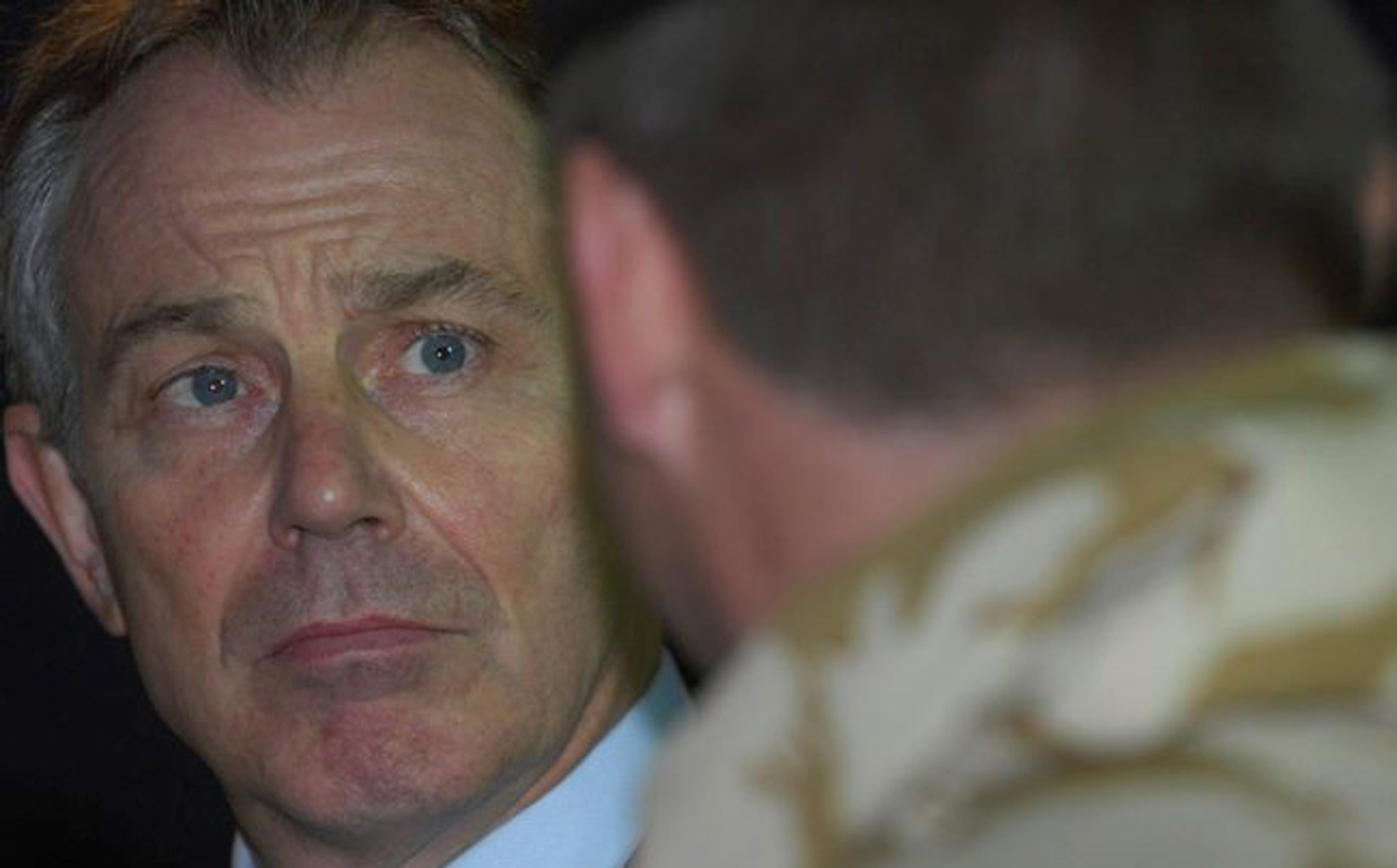 Tony meeting British Troops at Basrah Air Station Tony meeting British Troops at Basrah Air Station