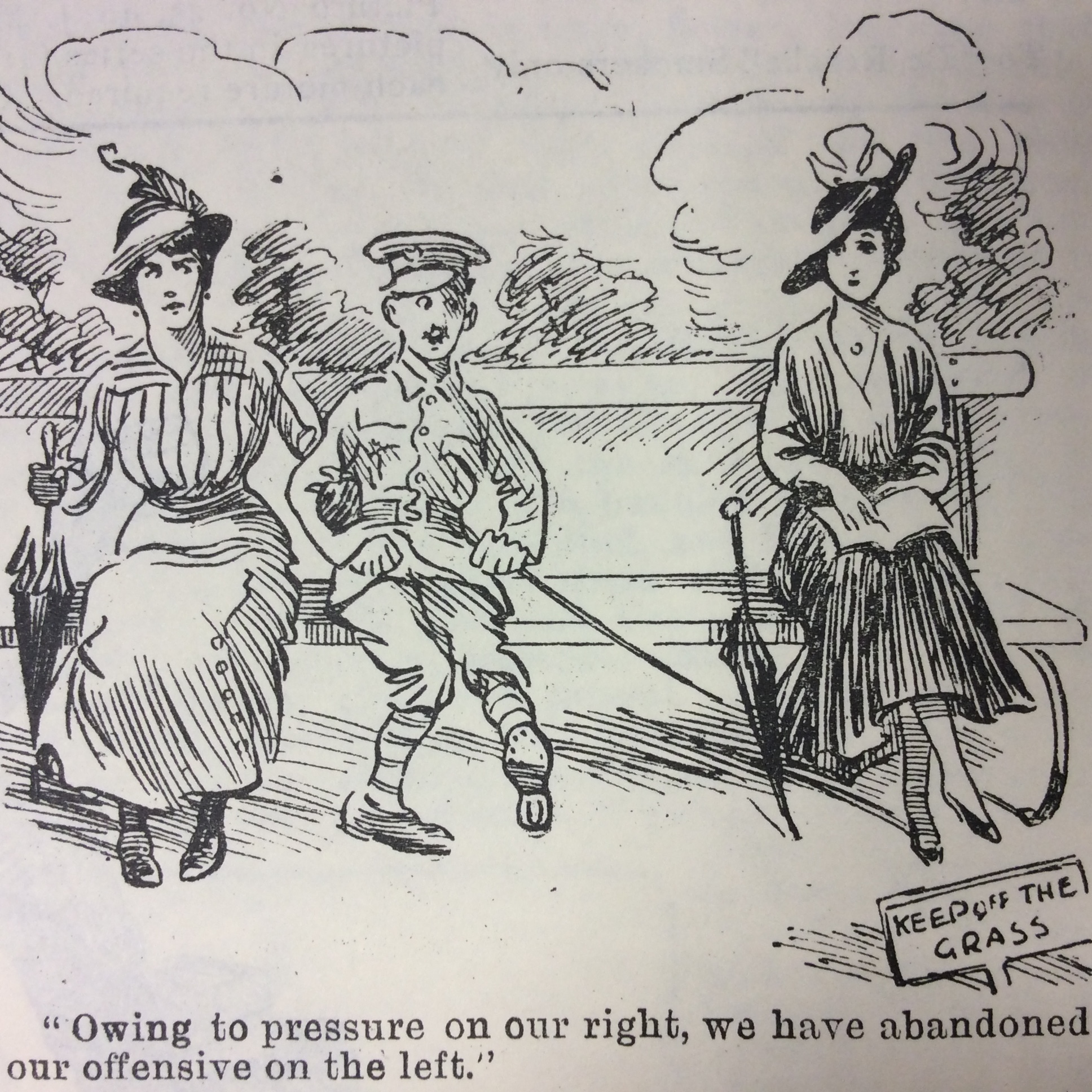 Blighty magazine cartoon jealous girlfriend