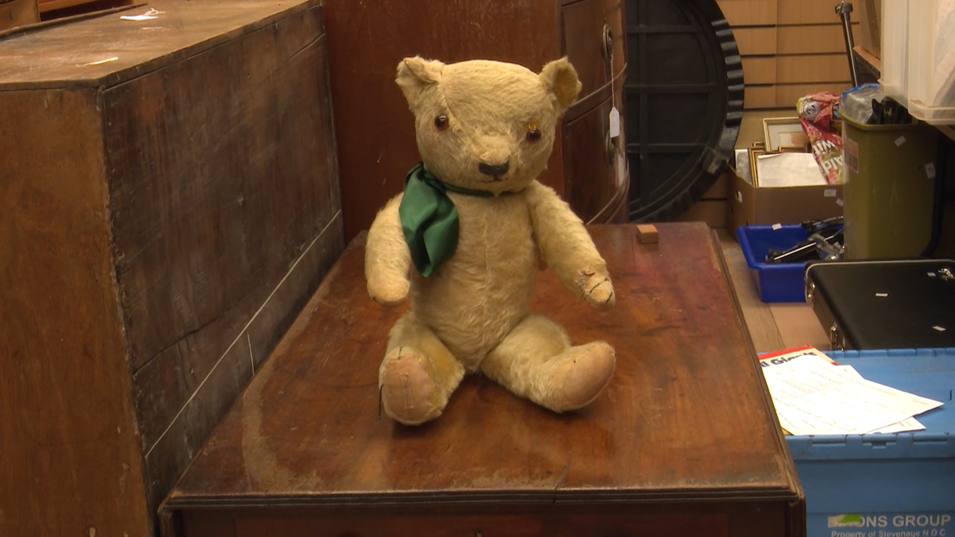 Blitzy the Bear who survived the Manchester Blitz in WW2.