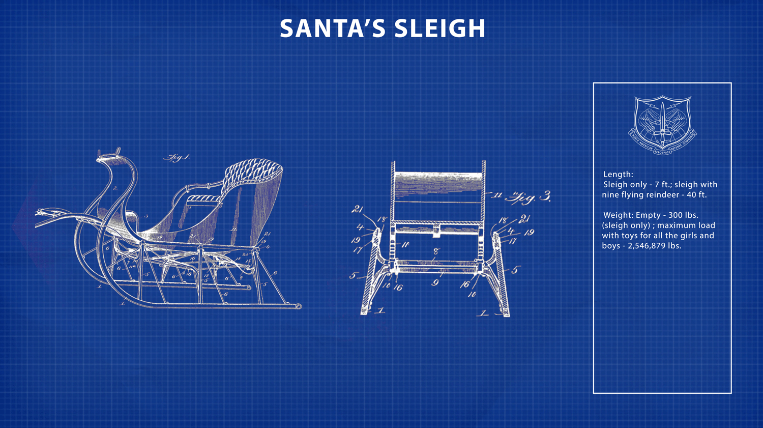 Blueprint poster for Norad Tracks Santa 