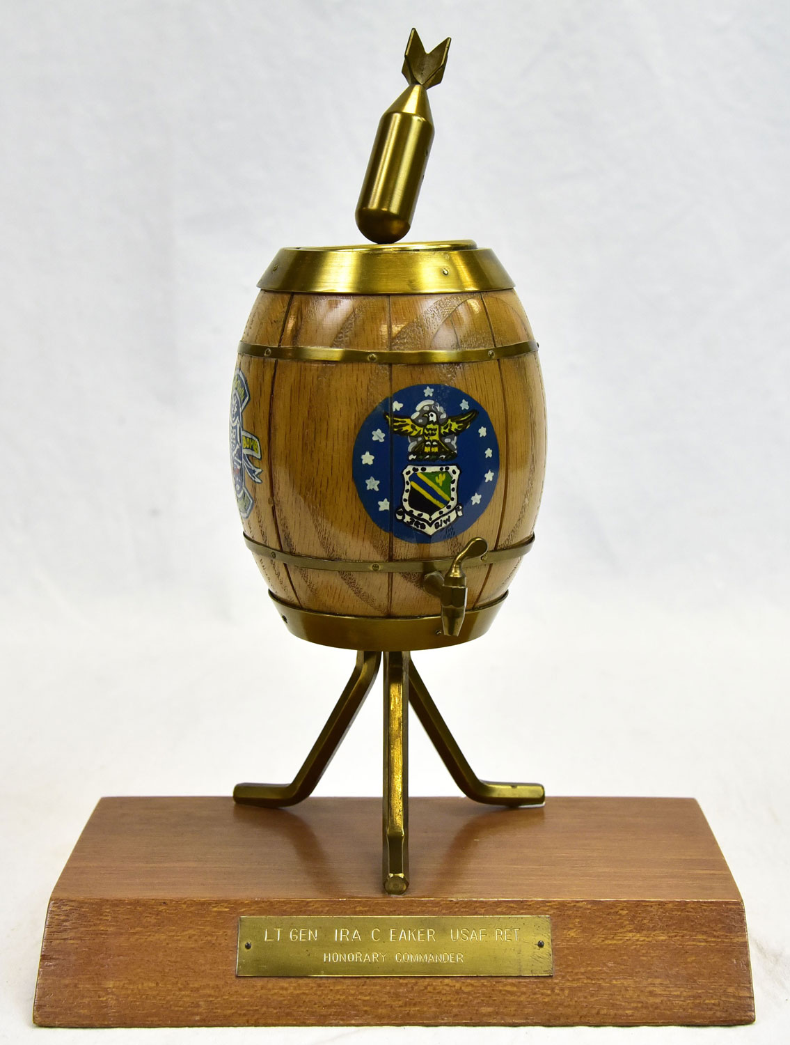 Bomb in a pickle barrel trophy Lt Gen Ira C Eaker Image ID 170405-F-IO108-010 CREDIT Ken LaRock