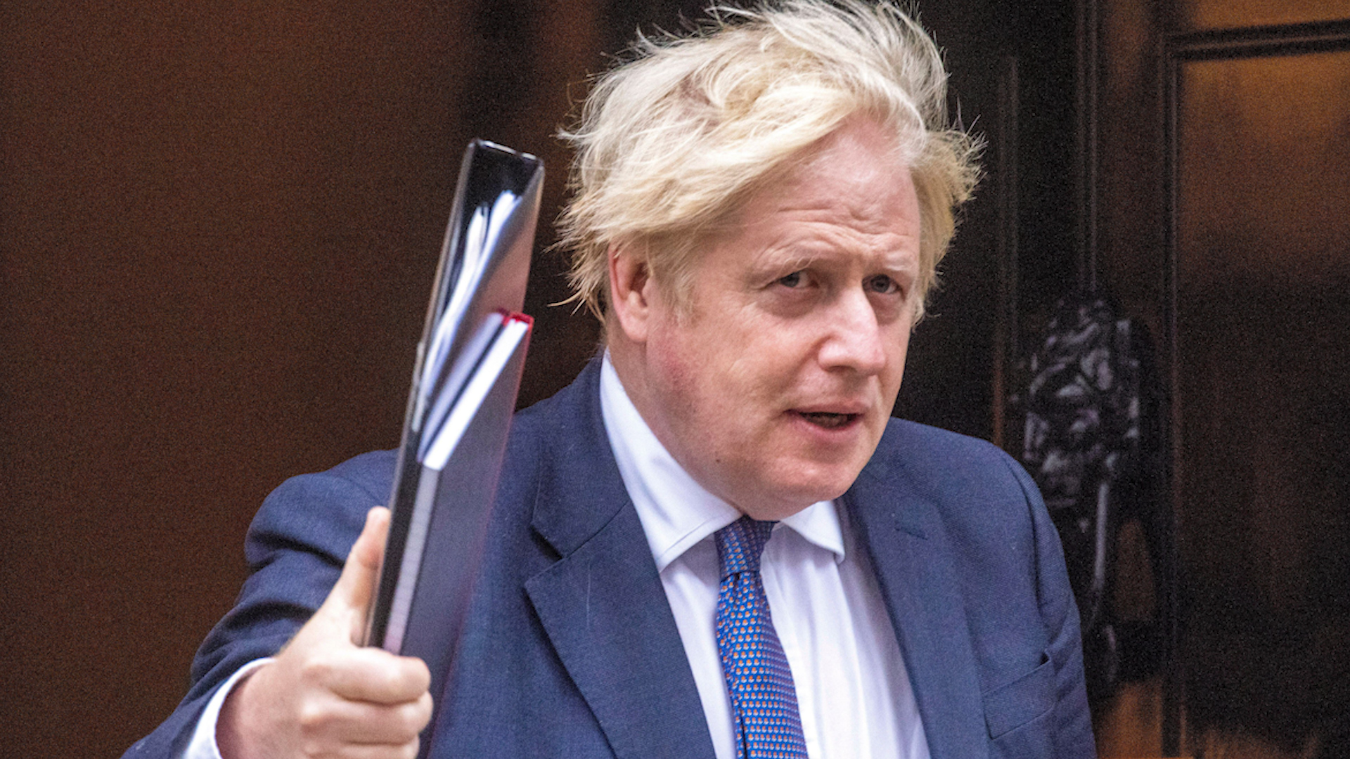 Boris Johnson heads to Parliament for a 5 hour debate on the situation in Afghanistan (Picture: Alamy).