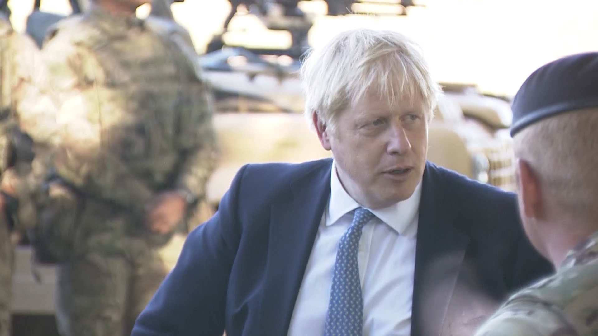 Boris Johnson meets with troops on Salisbury Plain 190919 CREDIT BFBS.jpg