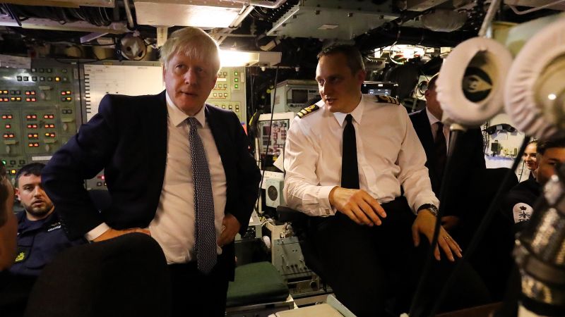 Boris Johnson on Vanguard submarine HMS Victorious 290719 CREDIT MOD