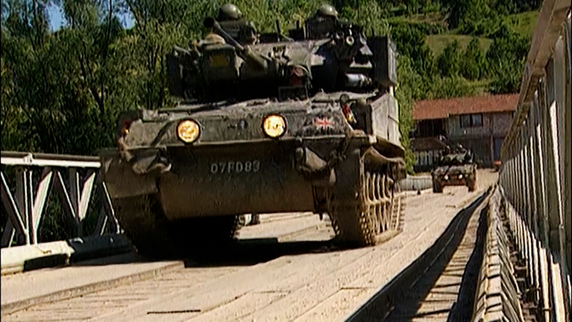 Bosnia Conflict Tank NATO ARRC Dayton Agreement CREDIT BFBS