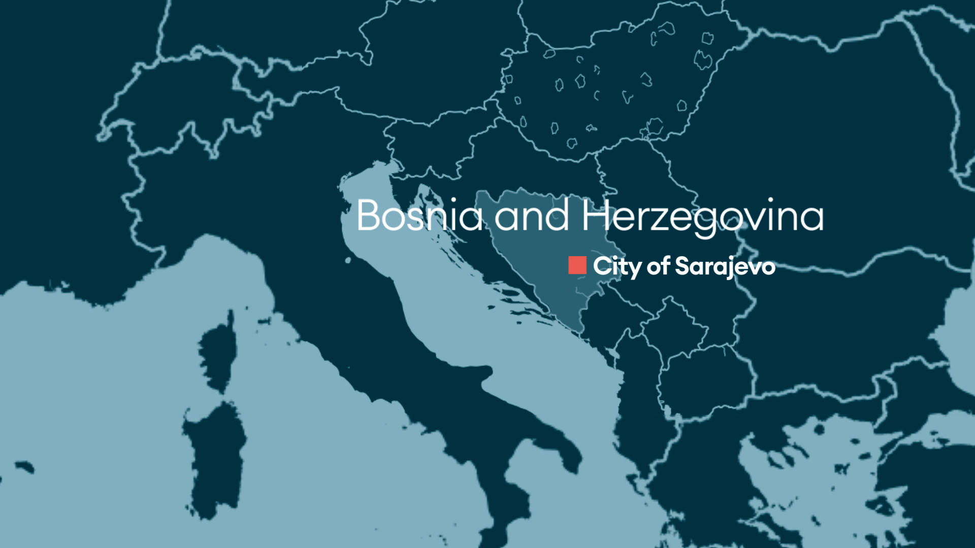 Bosnia and Sarajevo Map 091220 CREDIT BFBS