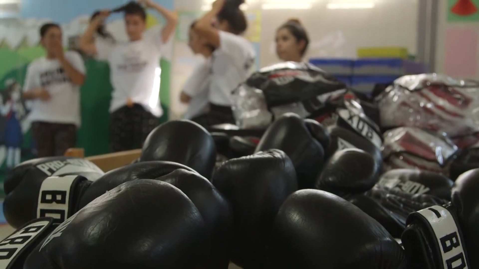 Boxing gear at the Rwanga Community Camp