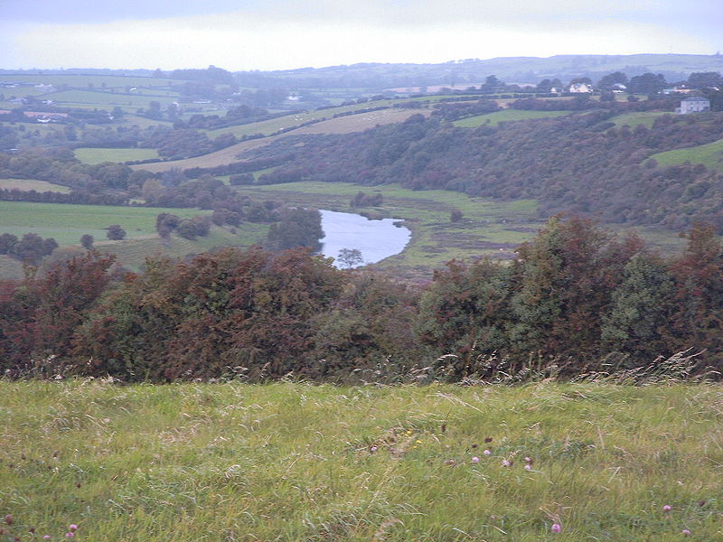 Boyne Valley from Passage Tomb by Sandro Schachner