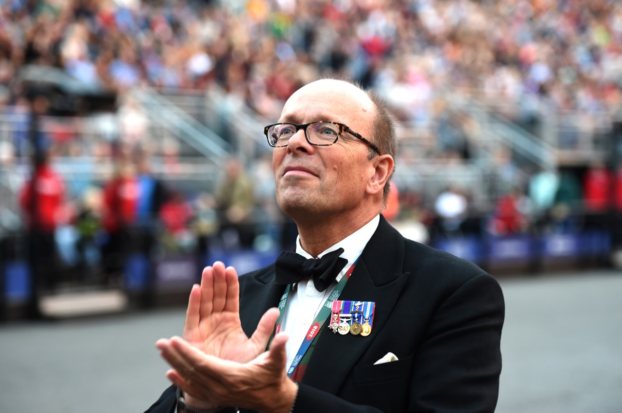 Brigadier David Allfrey will step down after 10 years in the role (Picture: The Royal Edinburgh Military Tattoo).