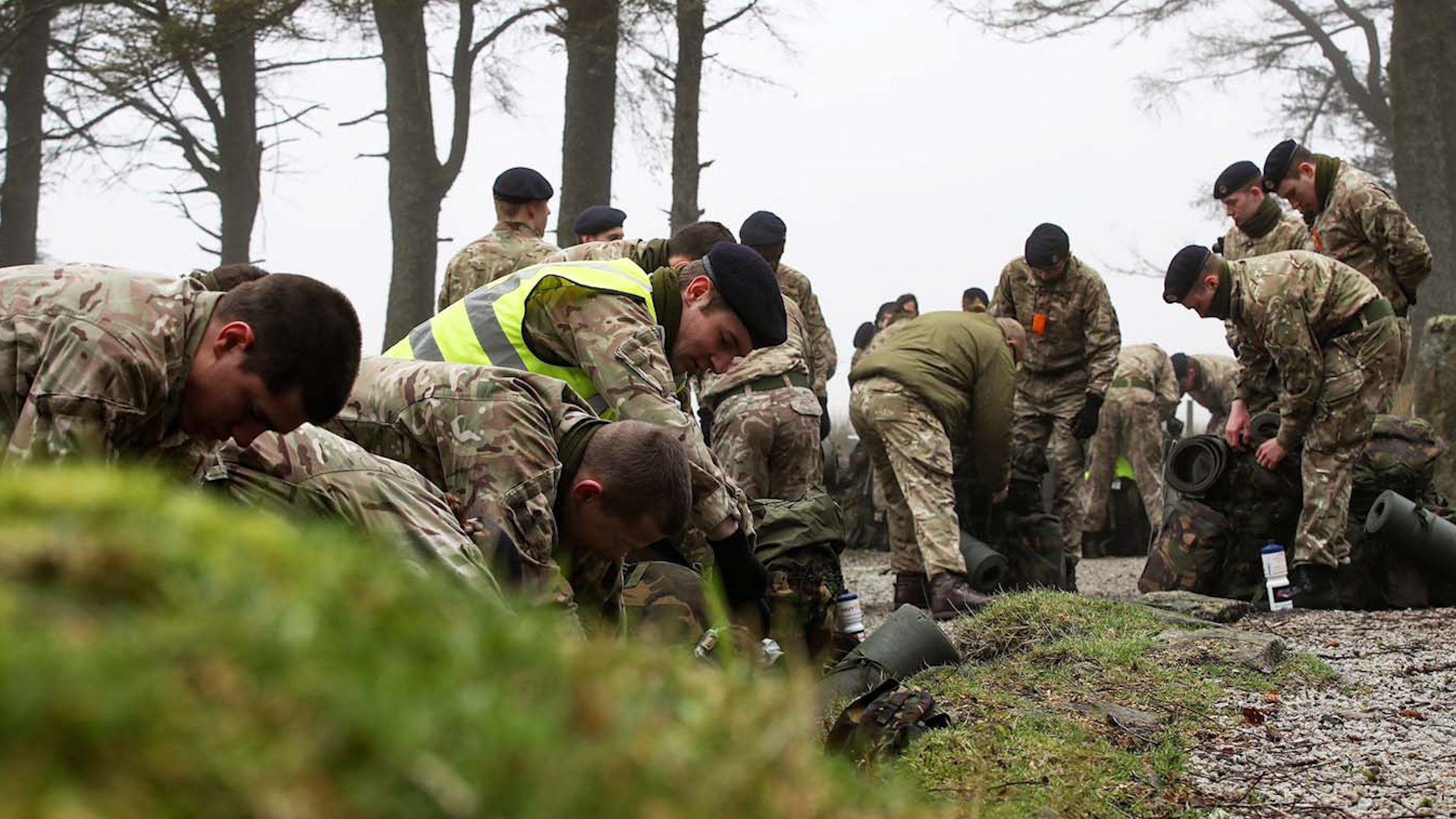 Sharpening skills on the wilds of Dartmoor (Picture: Royal Navy).