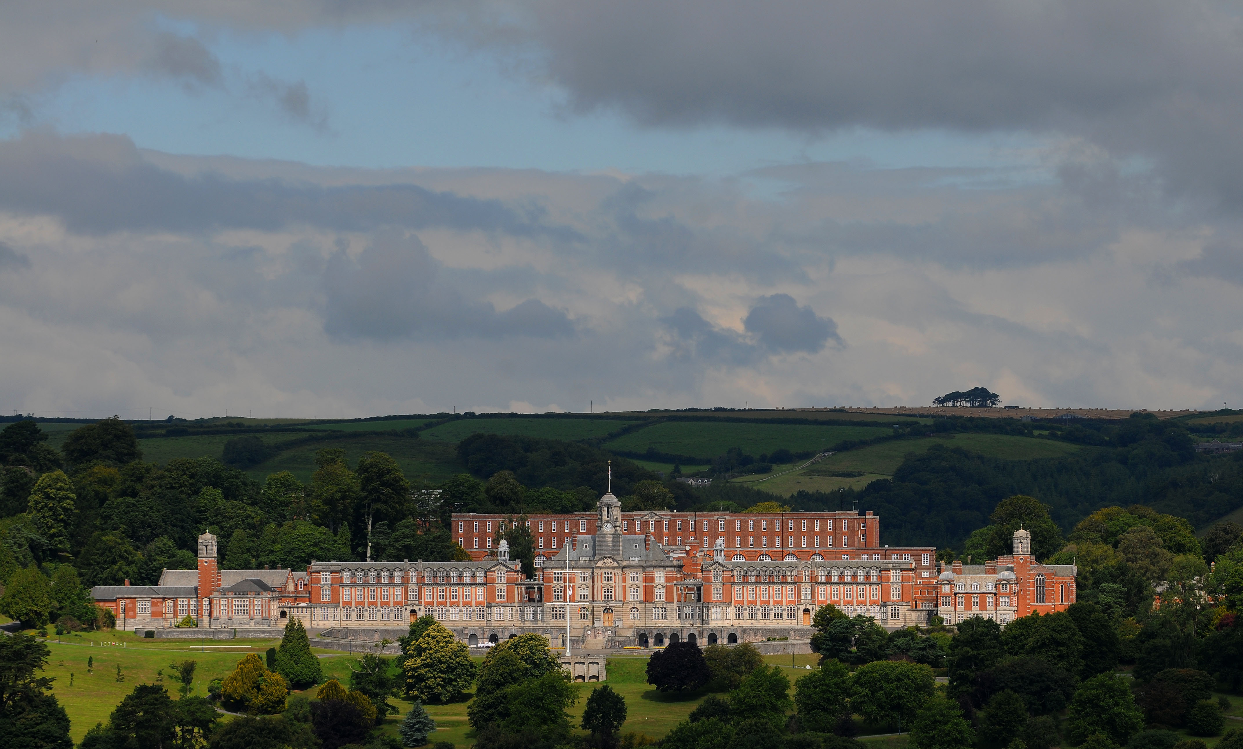 Britannia Royal Naval College (BRNC) is the initial officer training establishment of the Royal Navy, on a hill overlooking Dartmouth, Devon, England 