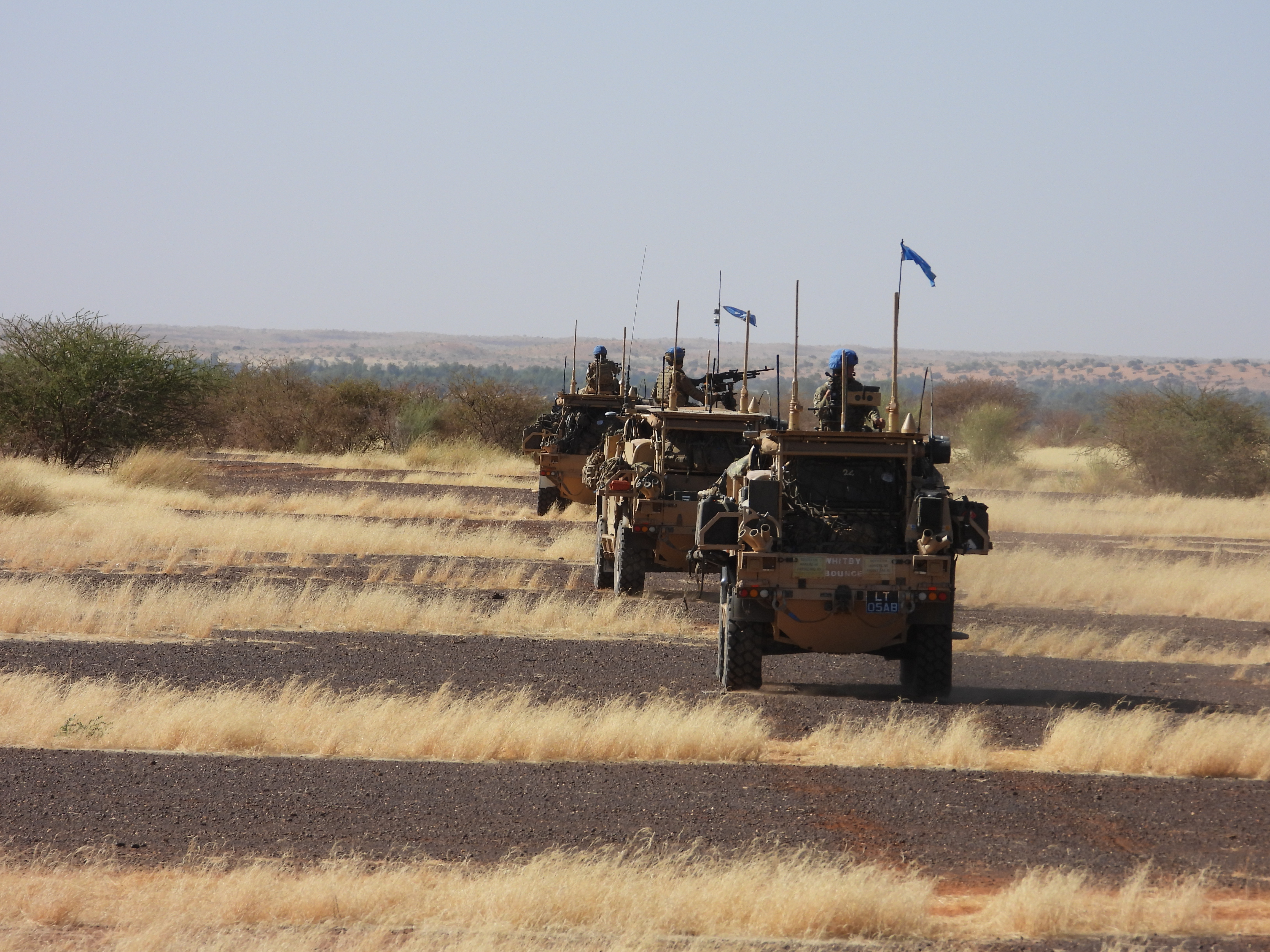 The British soldiers recently conducted their first patrol in Mali (Picture: MOD).