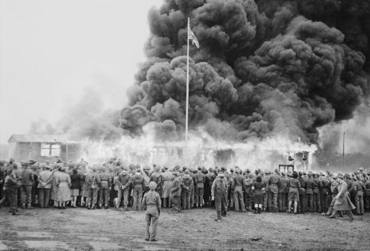 British Army burning Belsen