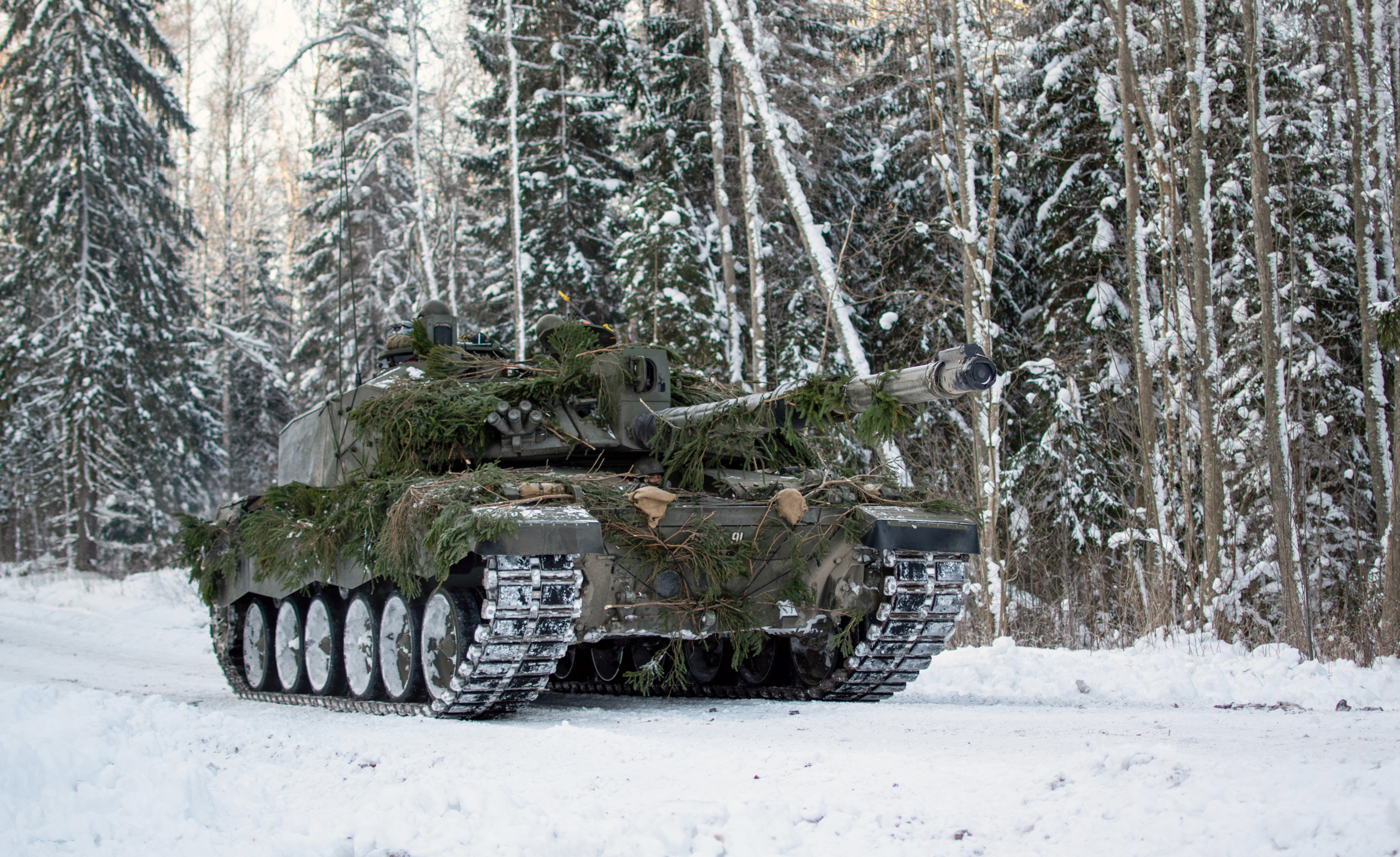 The Challenger 2 - pictured here on exercise in Estonia earlier this year - is the British Army's main battle tank 