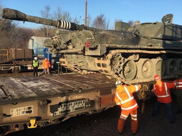 British Army Tanks Channel Tunnel Railway Trains 