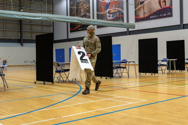 Soldiers that set up vaccine centres across Scotland will hand the sites over to NHS Scotland next week (Picture: MOD).