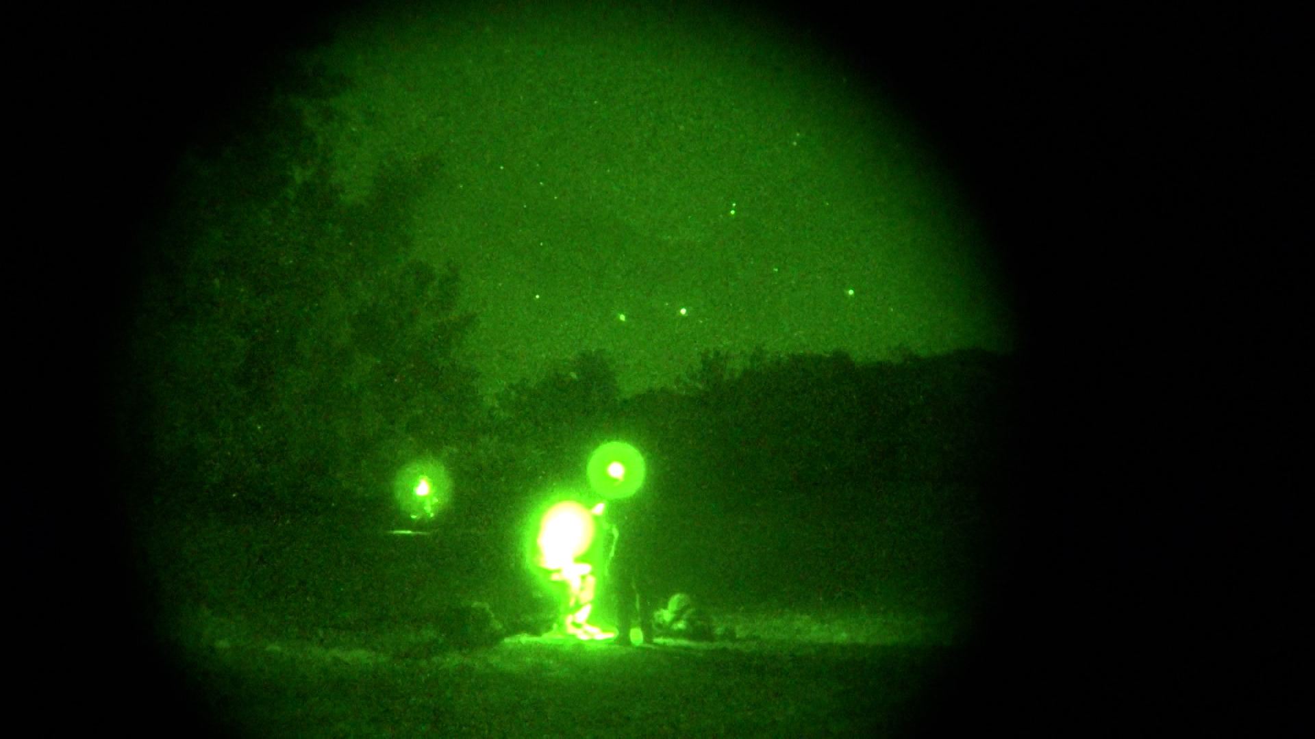 British Army personnel taking part in a night- time element of the Junior Non-Commissioned Officer Cadre course 130124 CREDIT BFBS