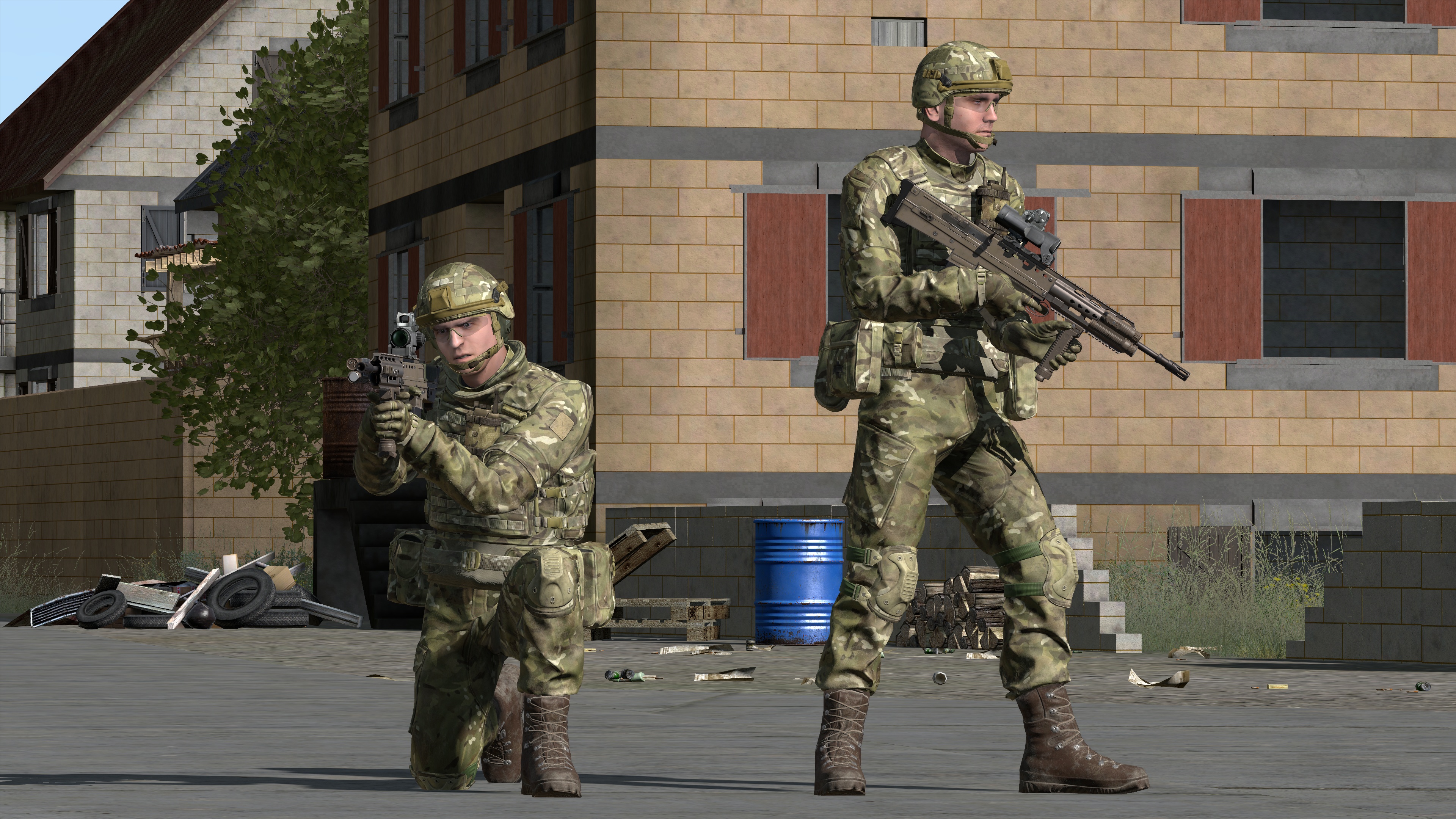 British Army tests innovative virtual reality training pic of soldiers Credit MOD 