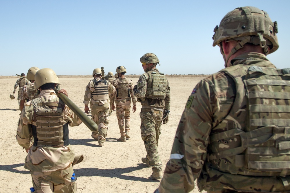 Cover Image: British troops training Iraqi personnel in 2017 (Picture: US Department of Defense).