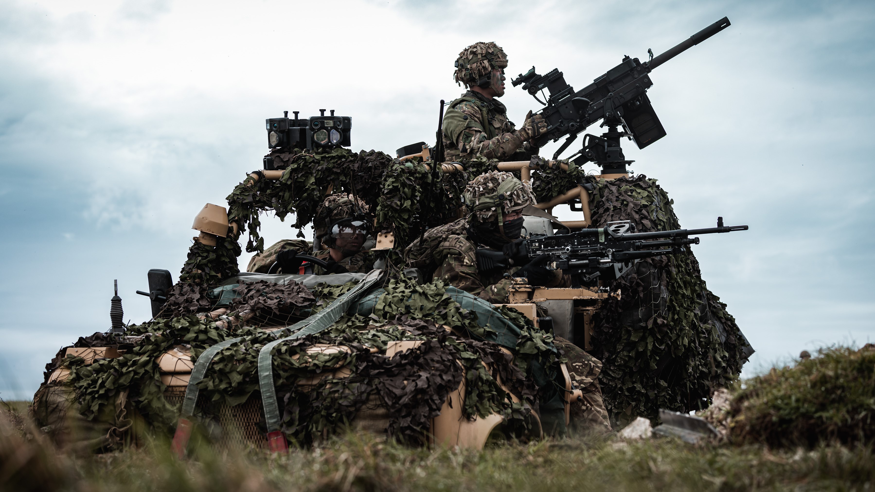 British Army’s Global Response Force is being put through its paces with demanding training on Salisbury Plain Training Area 11052023 CREDIT Army MOD