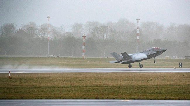 British F-35B taking off from RAF Marham