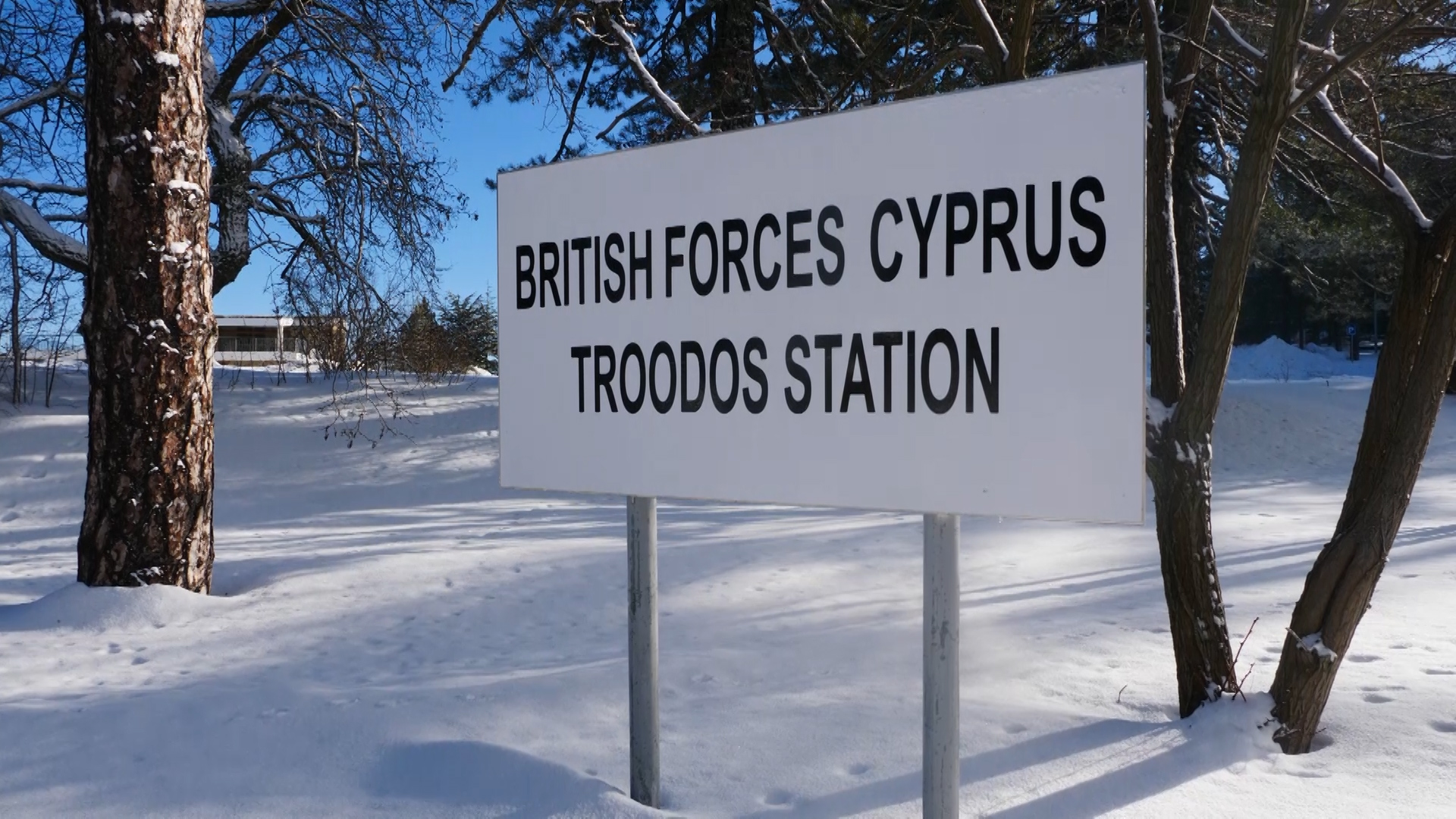 British Forces Cyprus Troodos sign 170119 CREDIT BFBS.jpg