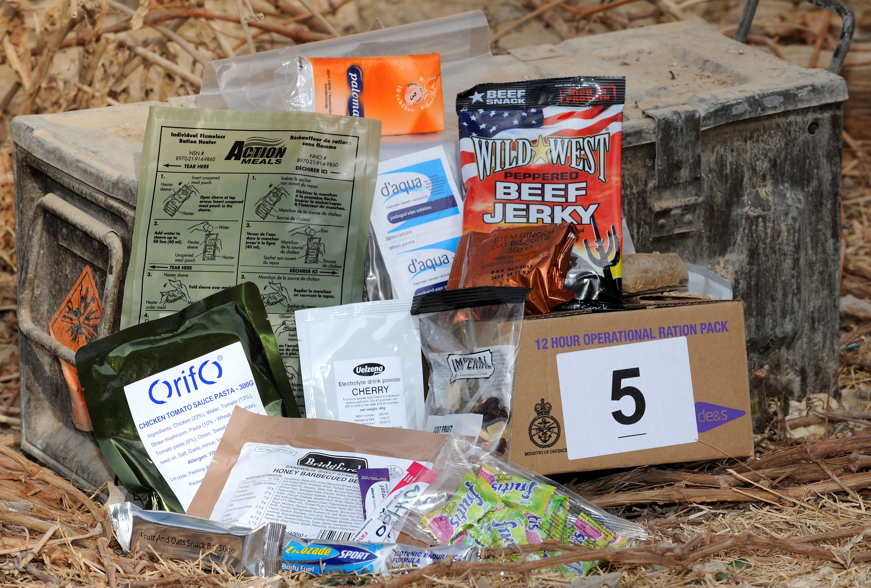 British Ration Pack, Afghanistan 2011