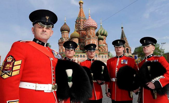 British troops on Red Square 2010