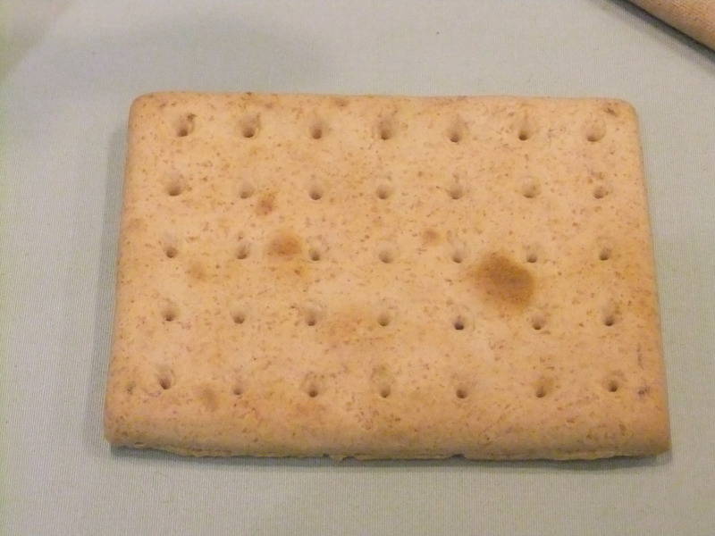 British WWI rations - hardtack biscuit