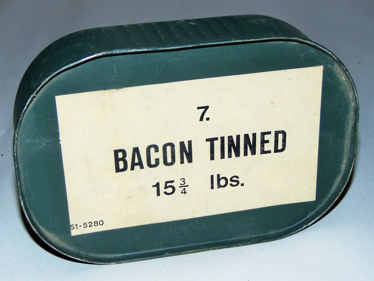 British WWII rations - tinned bacon
