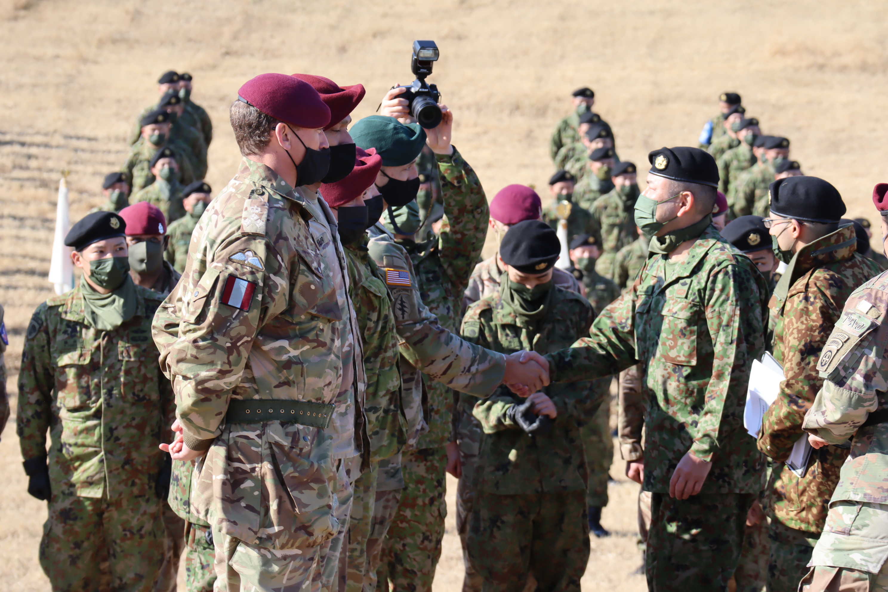 British paratroopers earned their Japanese parachute wings, developing the ability of British airborne forces to work alongside our allies in the Pacific (Picture: British Army).