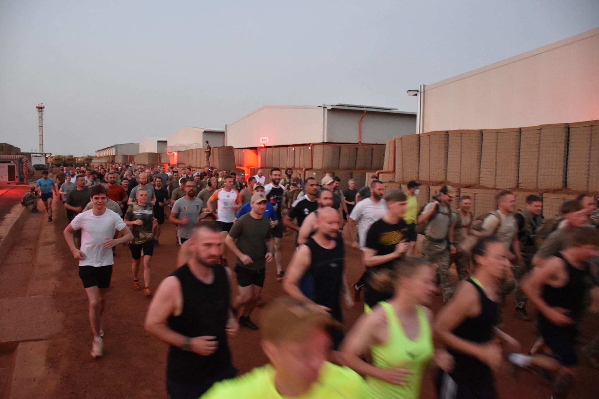 British troops deployed to Mali have held a half marathon for a German wounded soldier charity 06092021 CREDIT Will Meddings Twitter