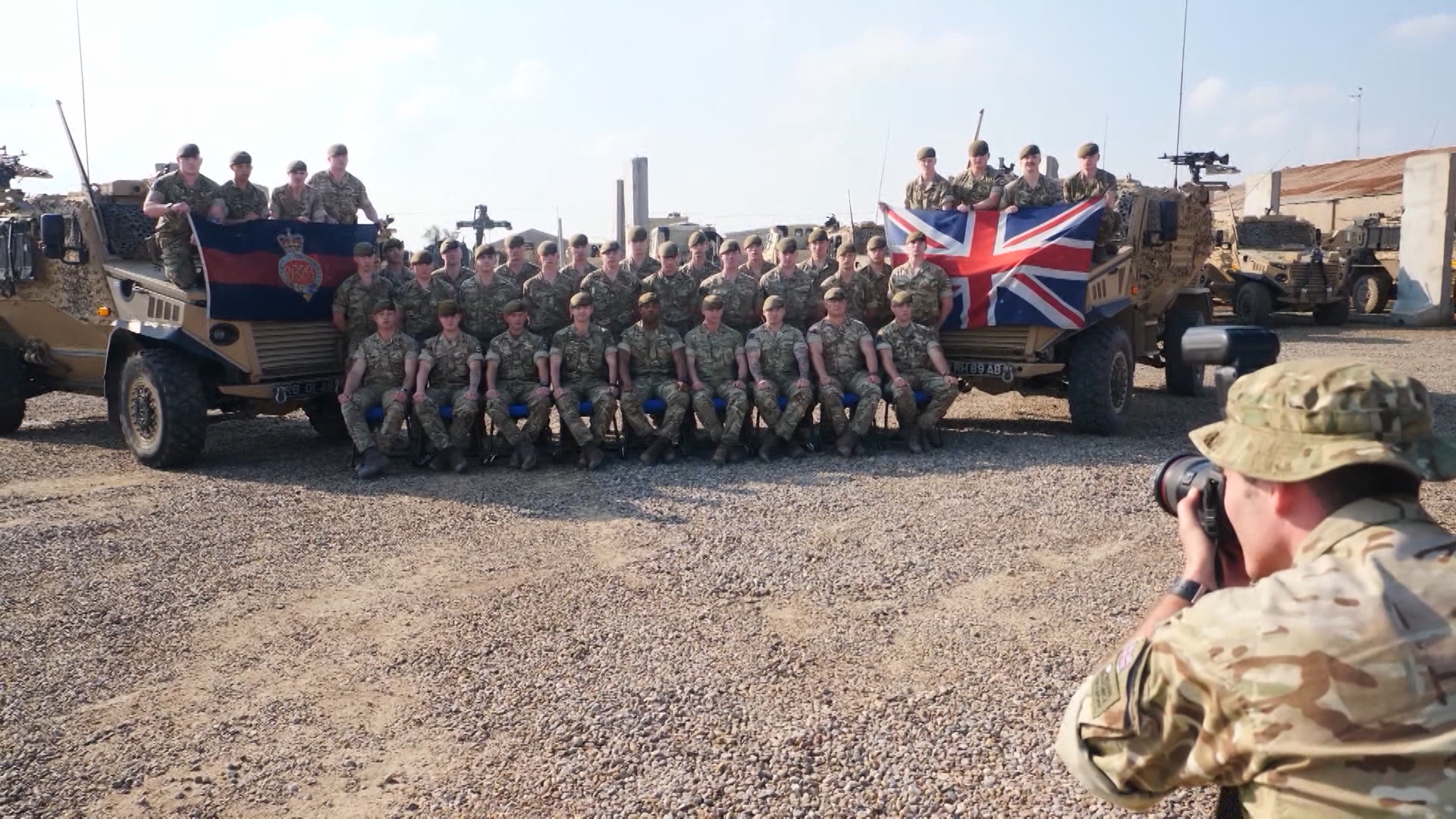 British troops photocall Iraq