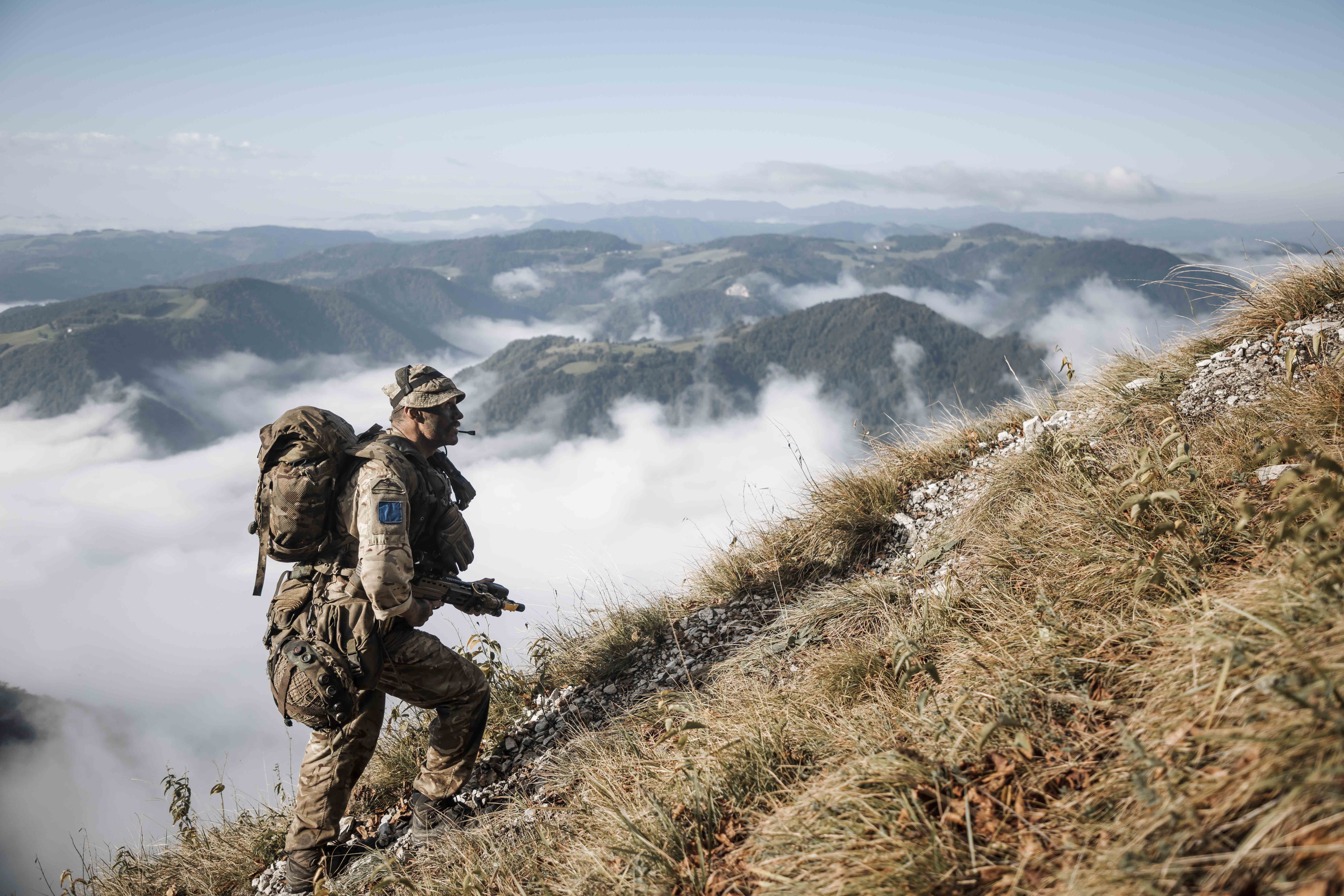 British, Slovenian and US personnel worked on Exercise Triglav Star in Slovenian mountains (Picture: British Army).