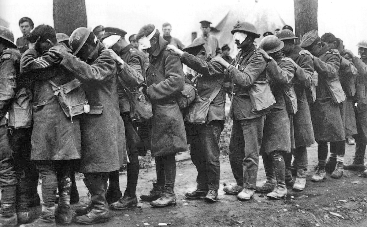 British mustard gas casualties