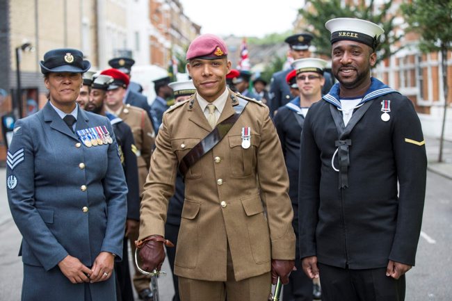 Unveiling of the African and Caribbean War Memorial in Windrush Square 220617