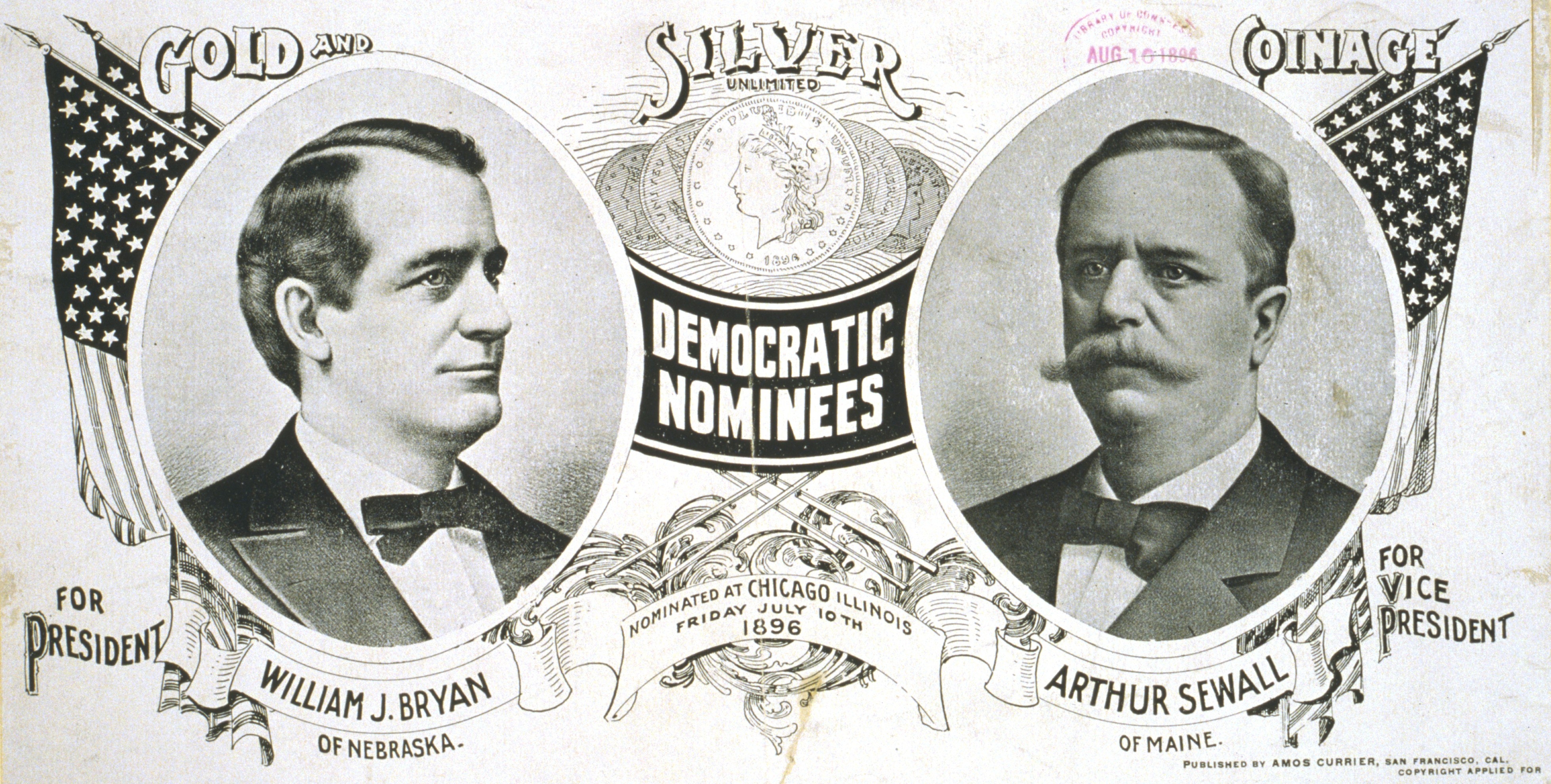 Democratic campaign poster 1896