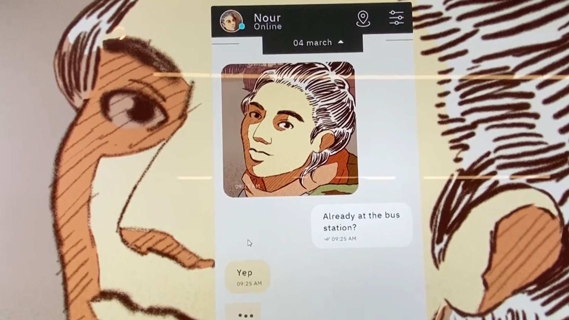 Bury me, my Love video game, Text Messaging Adventure game 29092022 CREDIT BFBS.jpg