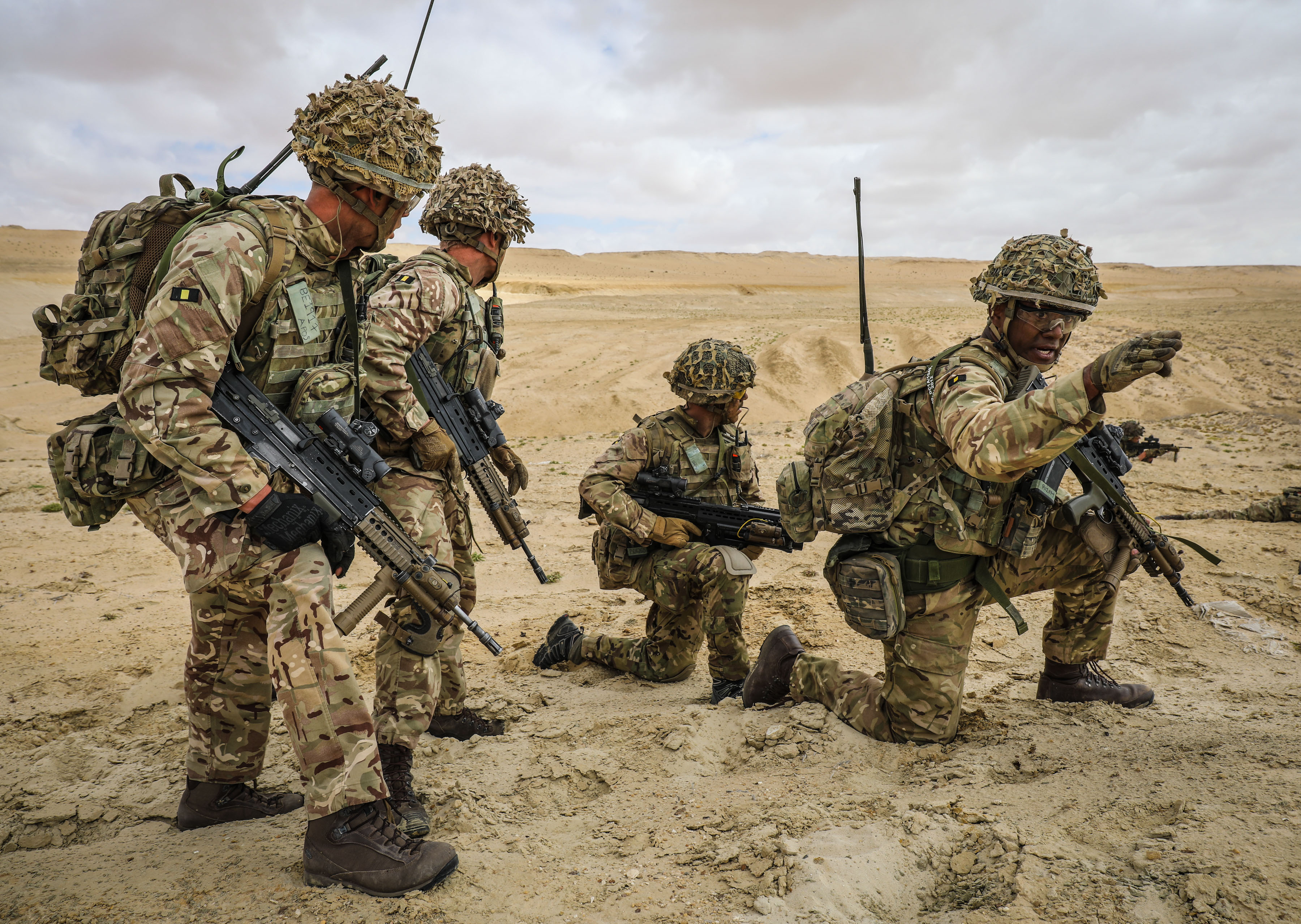 C Company, 2 Royal Anglian, on Exercise AHMOSE 1 (Picture:MOD).
