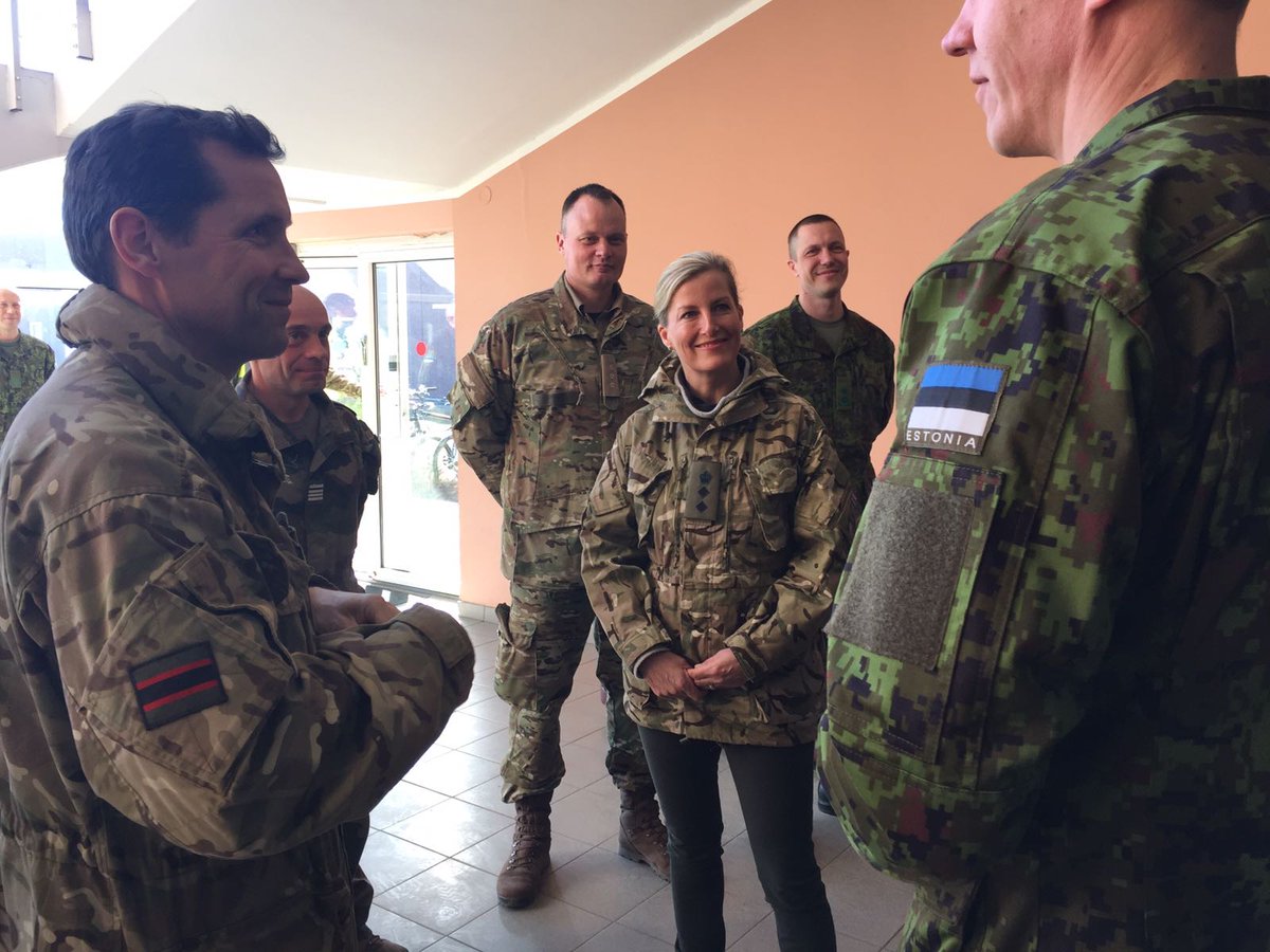 Royal Visit For British Troops 80 Miles From Russian Border