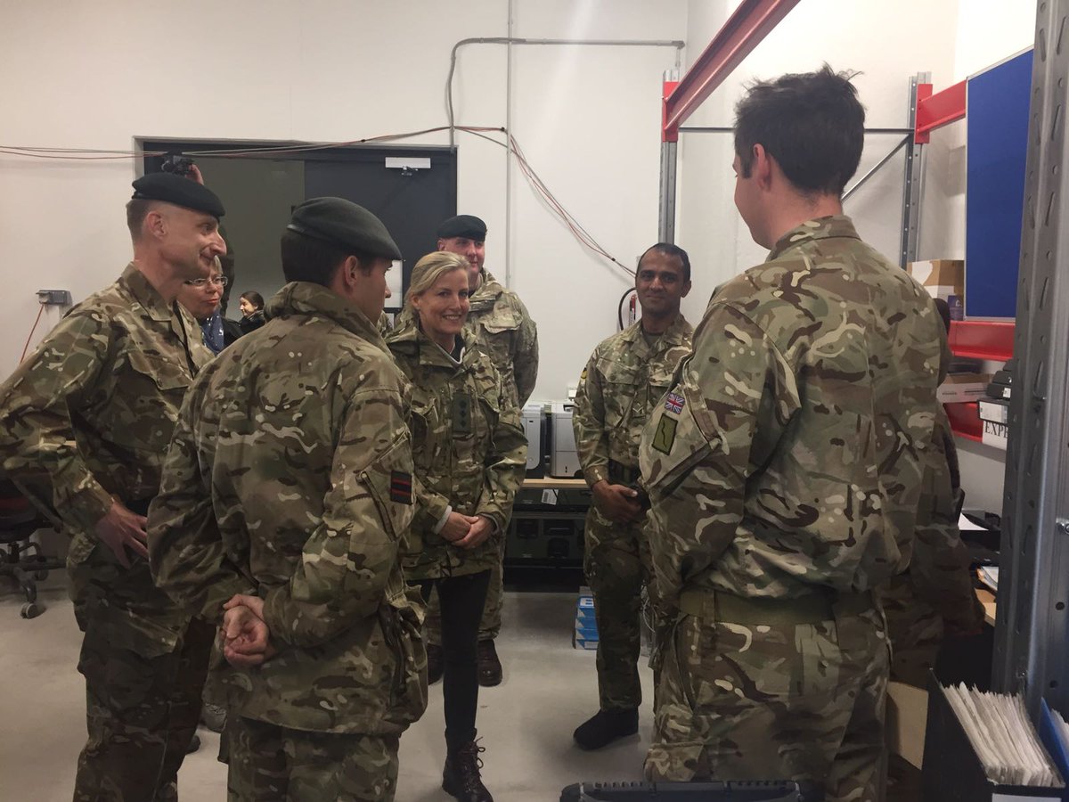 Royal Visit For British Troops 80 Miles From Russian Border