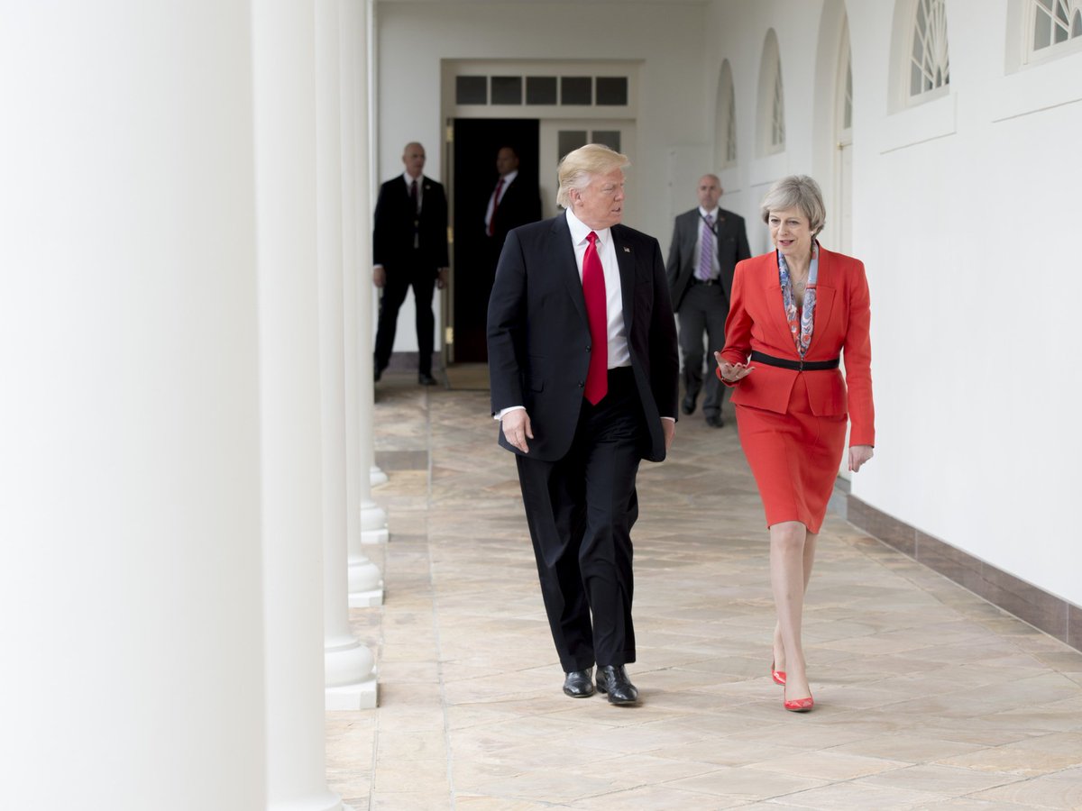 Donald Trump and Theresa May